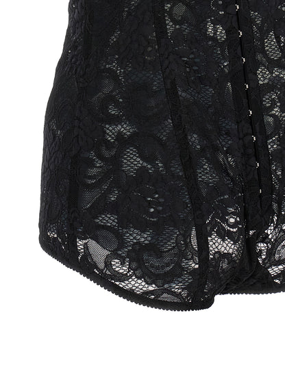 Black Polyamide Bodysuit