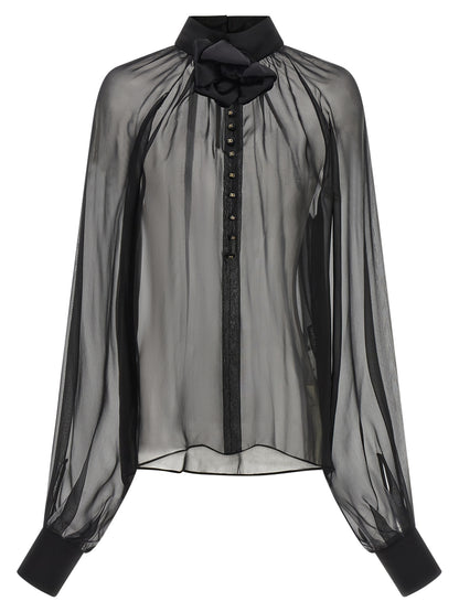 Black Silk Blouse