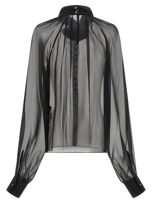 Black Silk Blouse