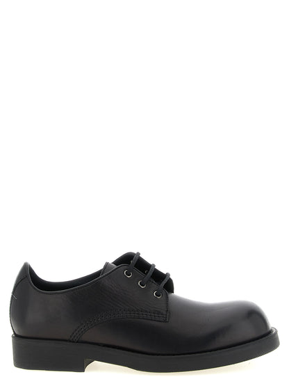 Black Cowhide Oxfords And Derbies