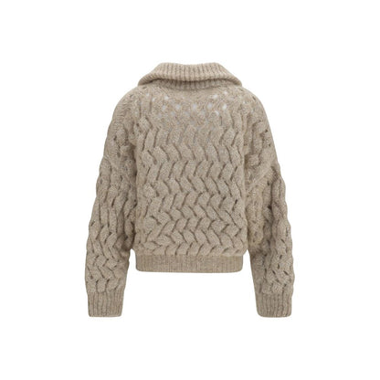 Beige Wool Oves Aries Cardigan