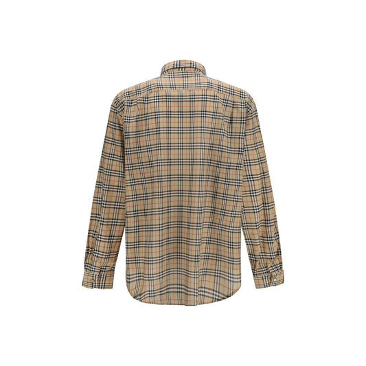 Beige Cotton Pattern Shirt