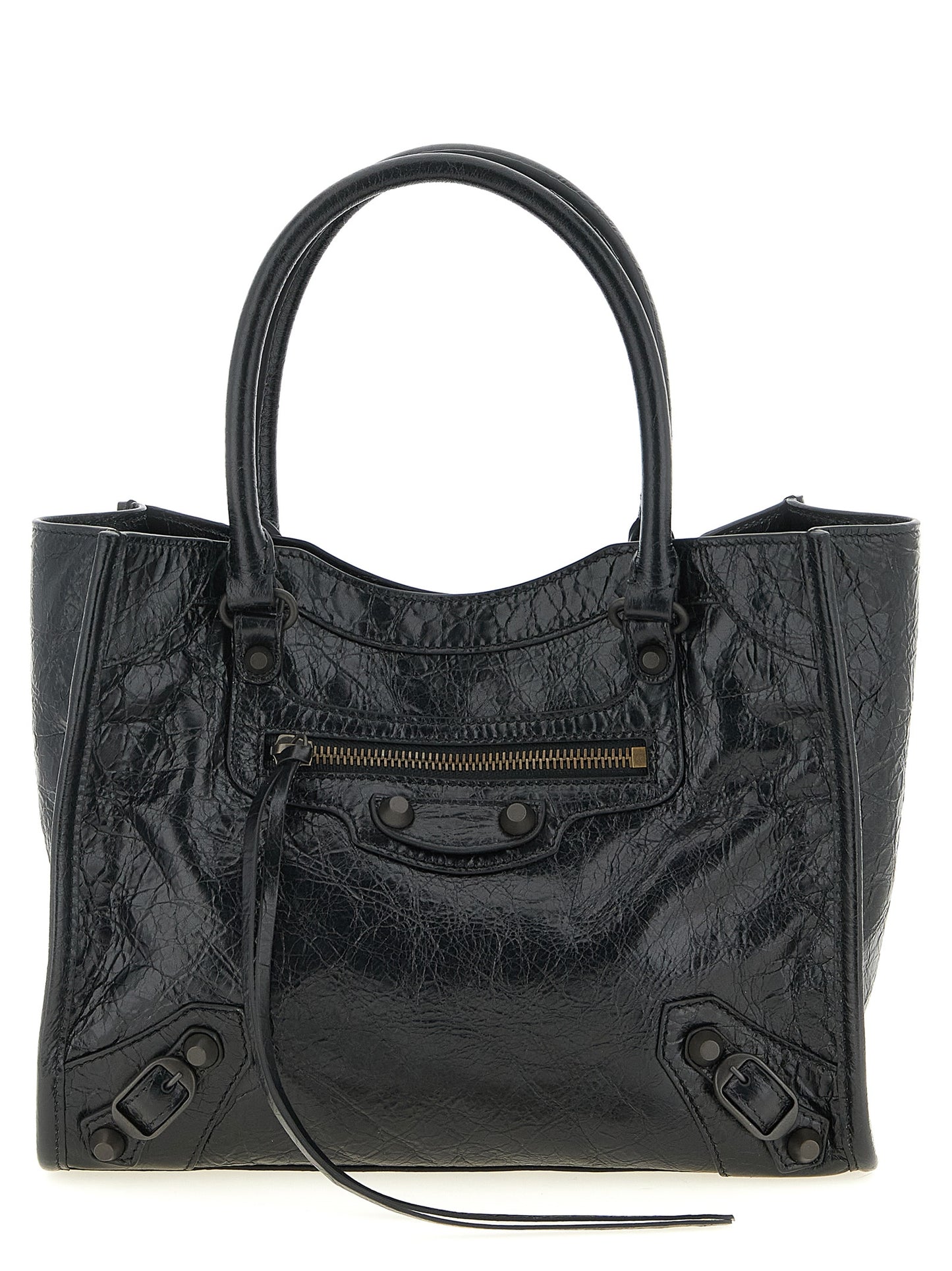 Black Lamb Leather Tote Bag