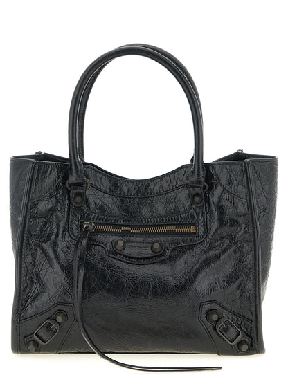 Black Lamb Leather Tote Bag