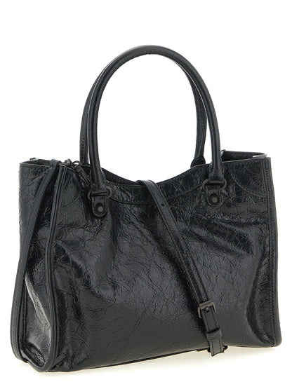 Black Lamb Leather Tote Bag