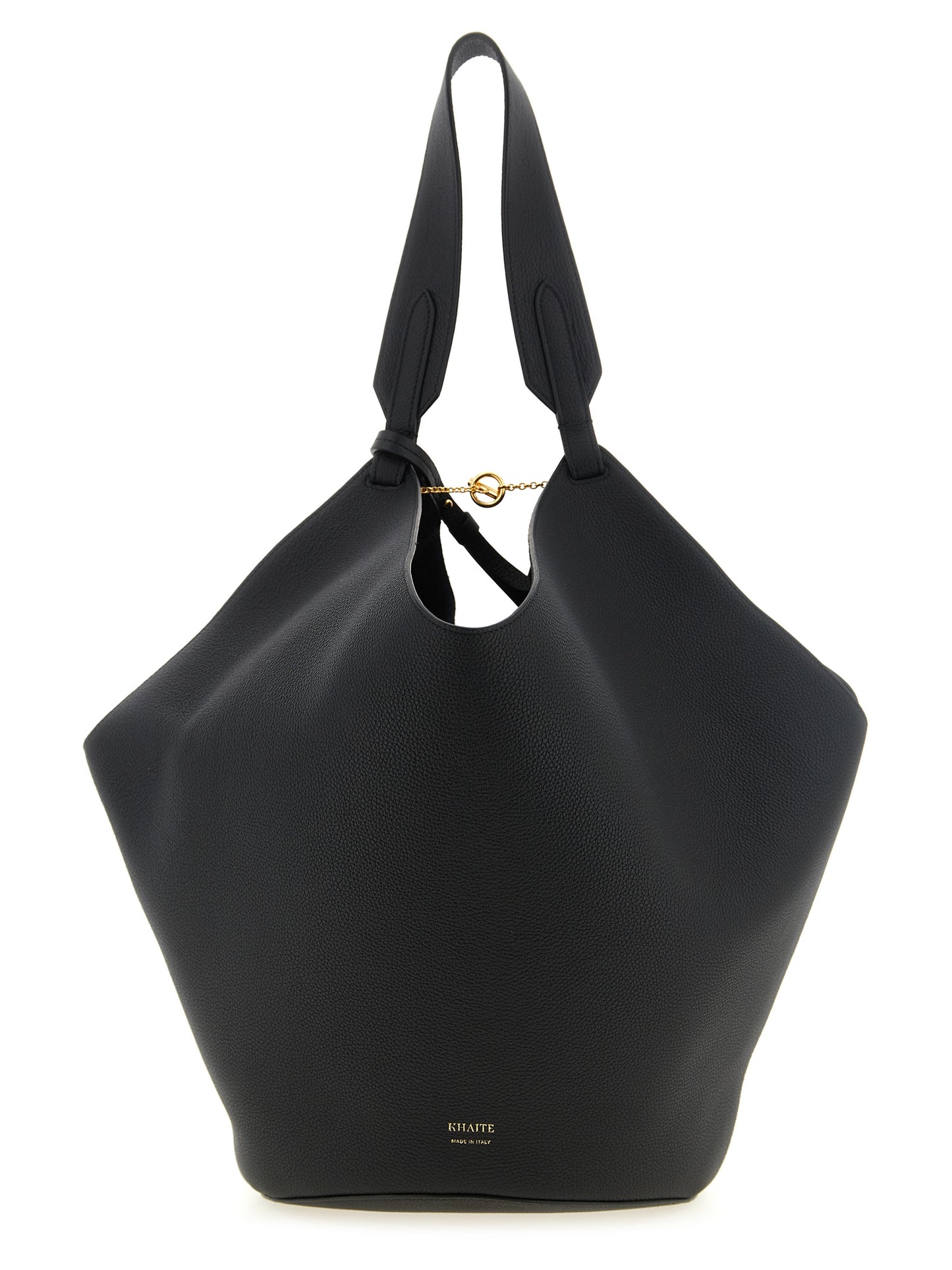 Black Calfskin Tote Bag