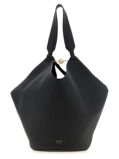 Black Calfskin Tote Bag