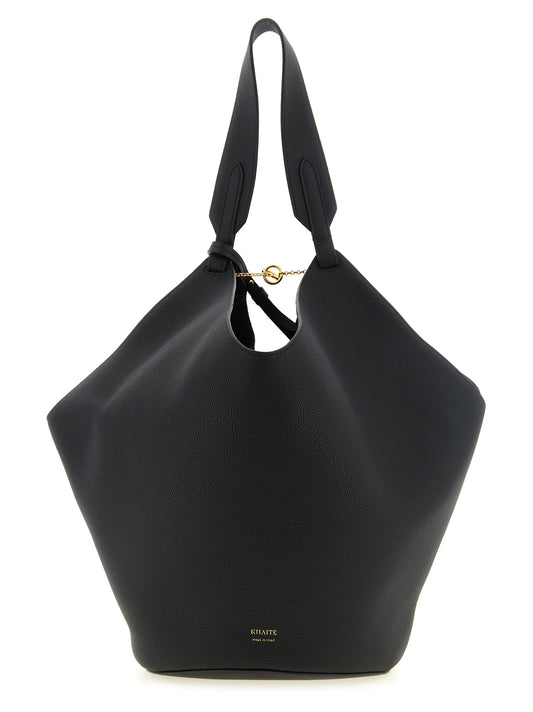 Black Calfskin Tote Bag