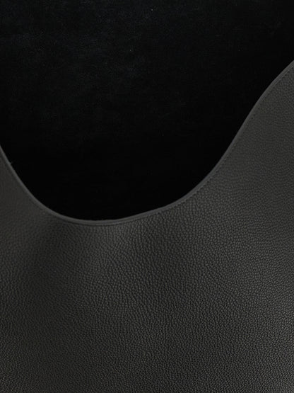 Black Calfskin Tote Bag