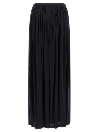 Blue Lyocell Mini Skirt