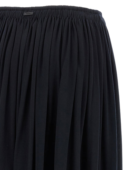 Blue Lyocell Mini Skirt