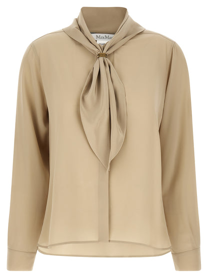 Beige Silk Blouse
