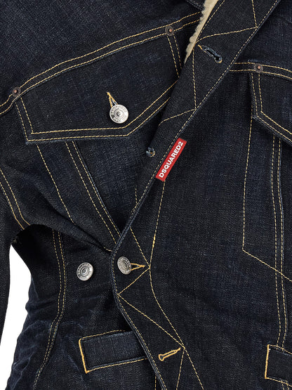 Blue Cotton Denim Jacket