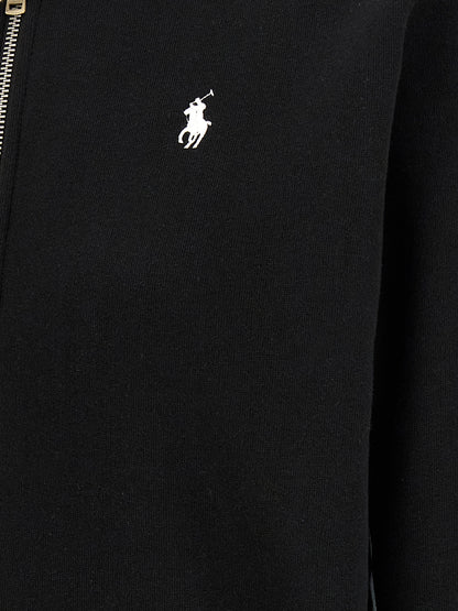 Black Cotton Sweatshirt