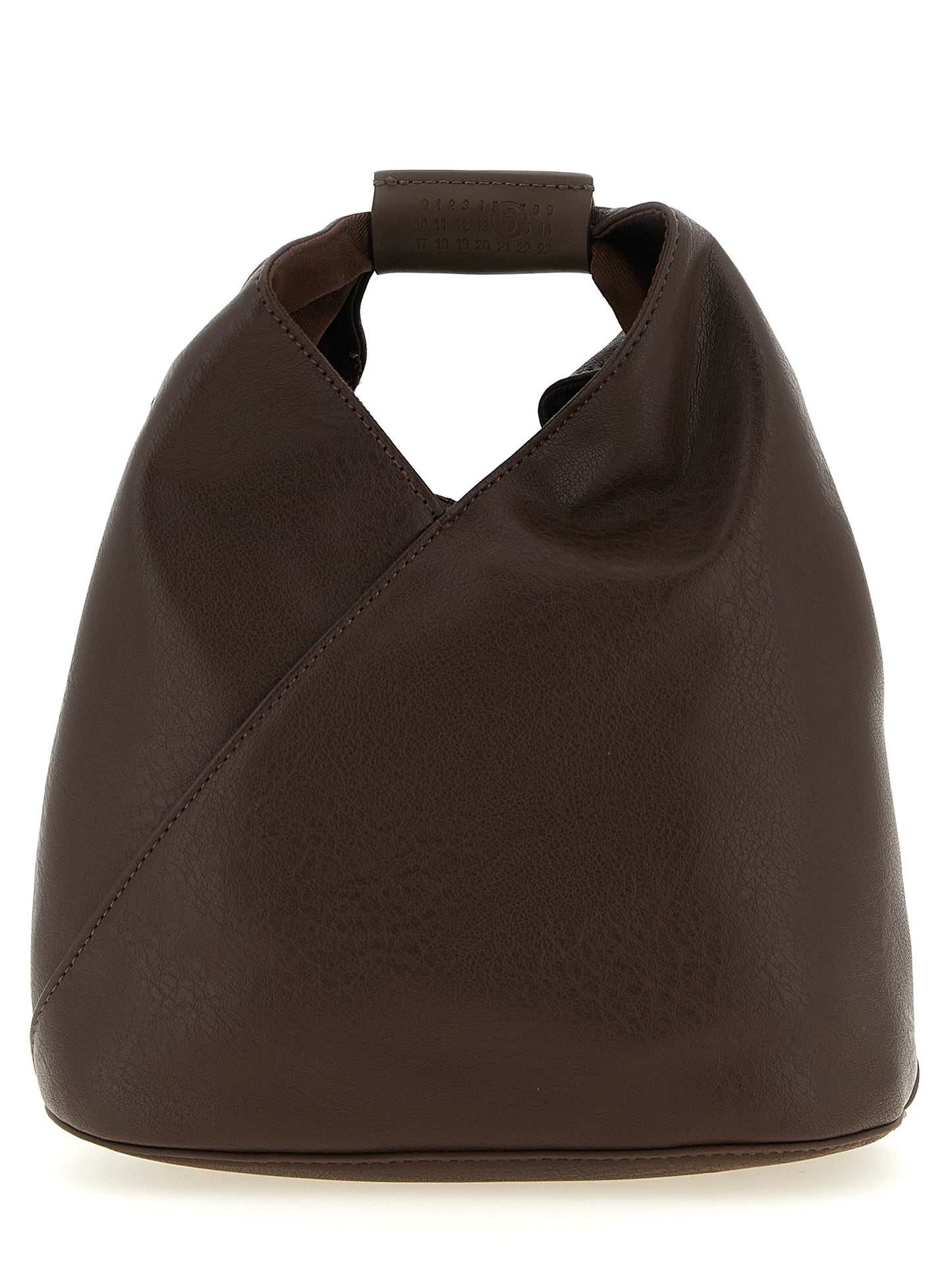 Brown Polyethylene Crossbody Bag