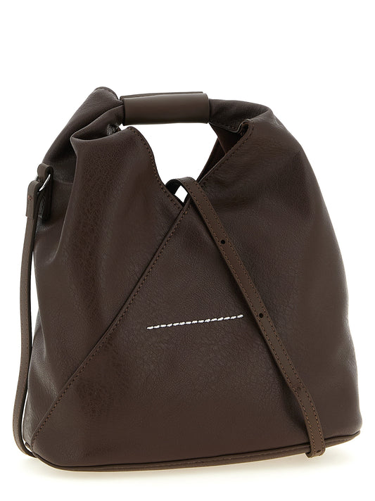 Brown Polyethylene Crossbody Bag