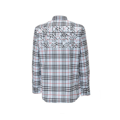 Blue Cotton Dress Shirt