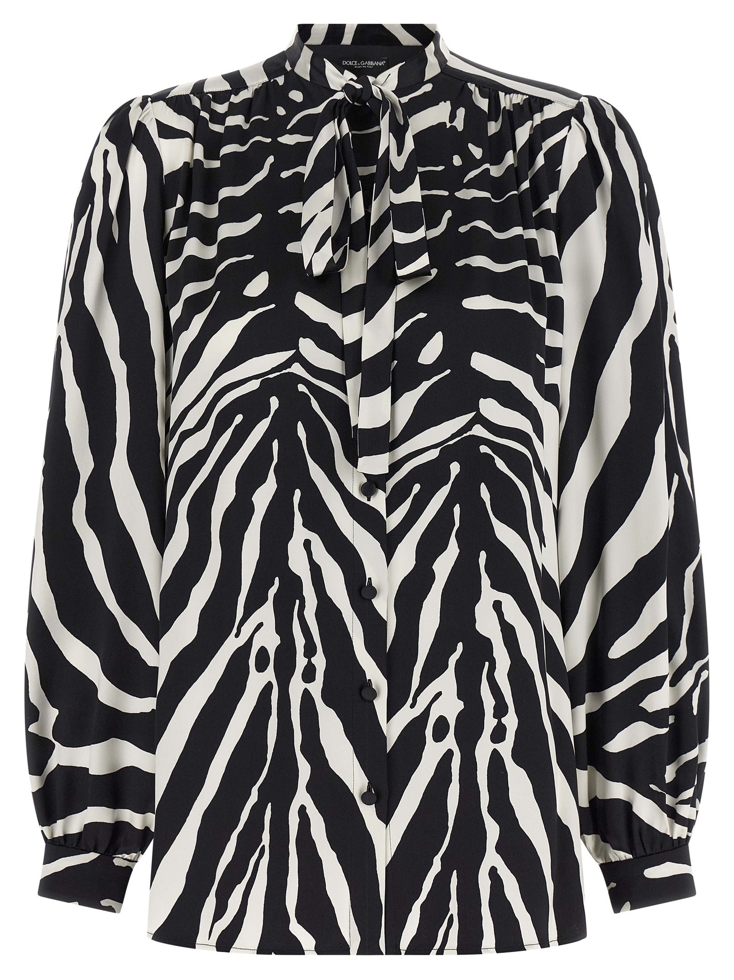 Bicolor Silk Blouse
