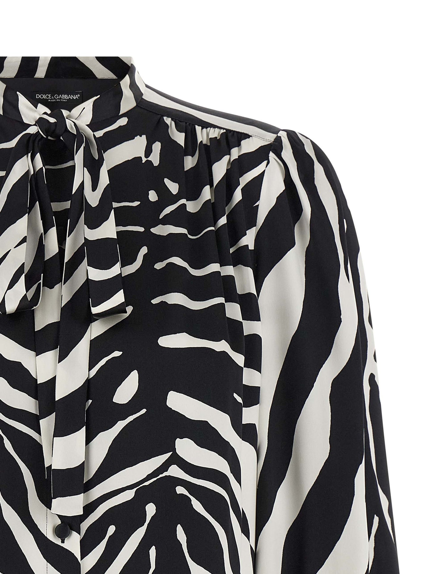 Bicolor Silk Blouse