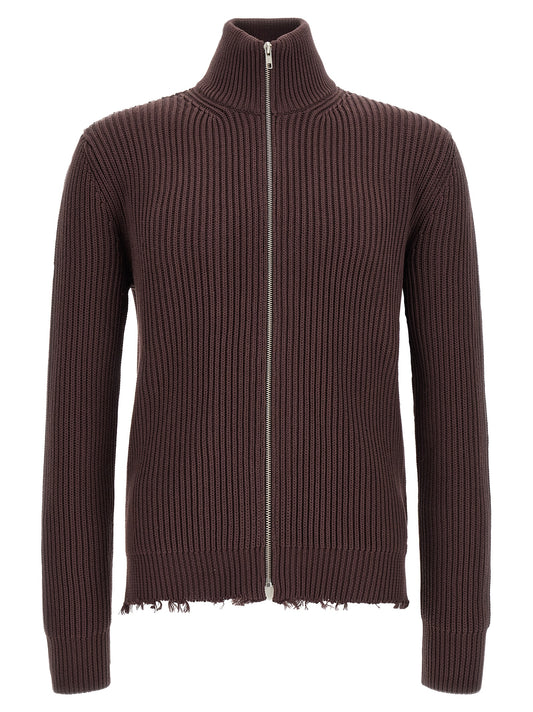 Brown Cotton Cardigan