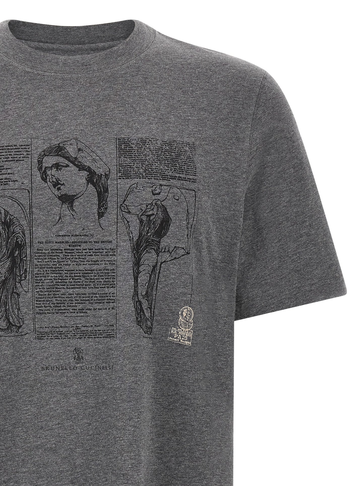 Gray Cotton T-Shirt