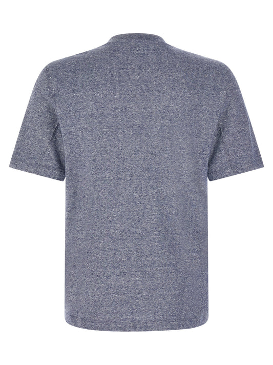 Blue Linen T-Shirt