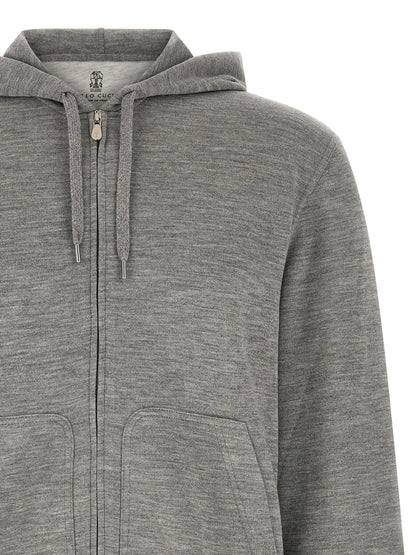 Gray Cashmere Sweatshirt