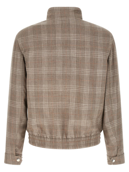 Brown Wool Full-Length Jacket