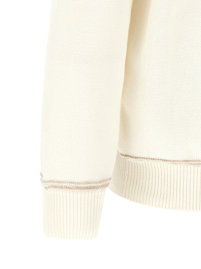 Beige Cotton Cardigan