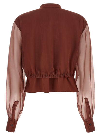 Brown Cotton Blouse