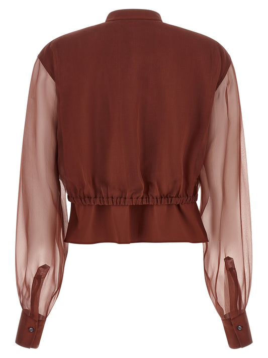 Brown Cotton Blouse