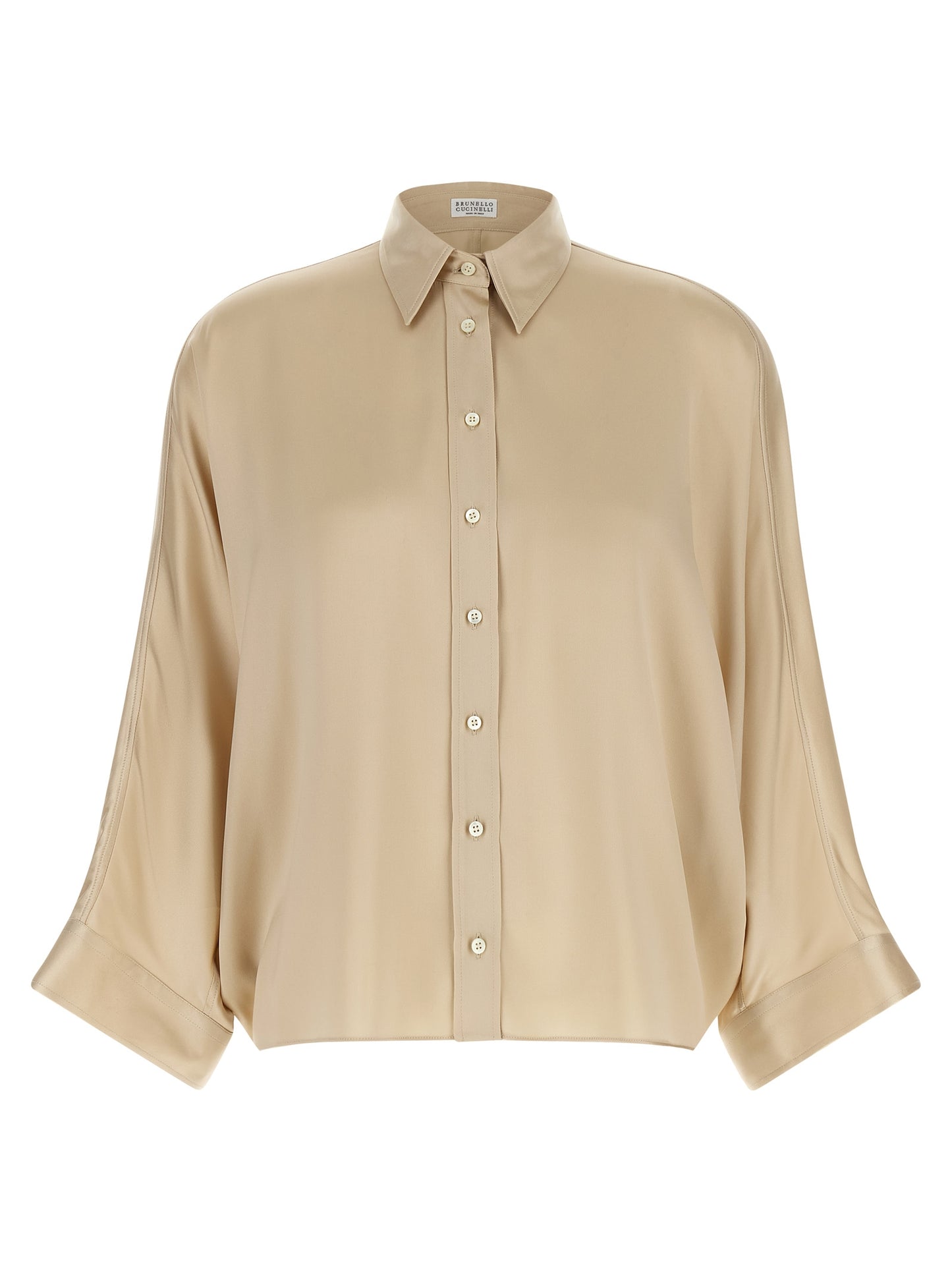Beige Silk Blouse