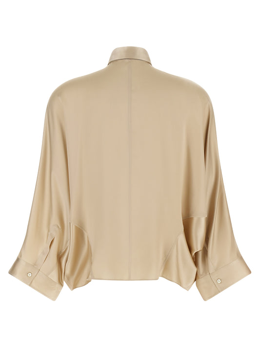 Beige Silk Blouse