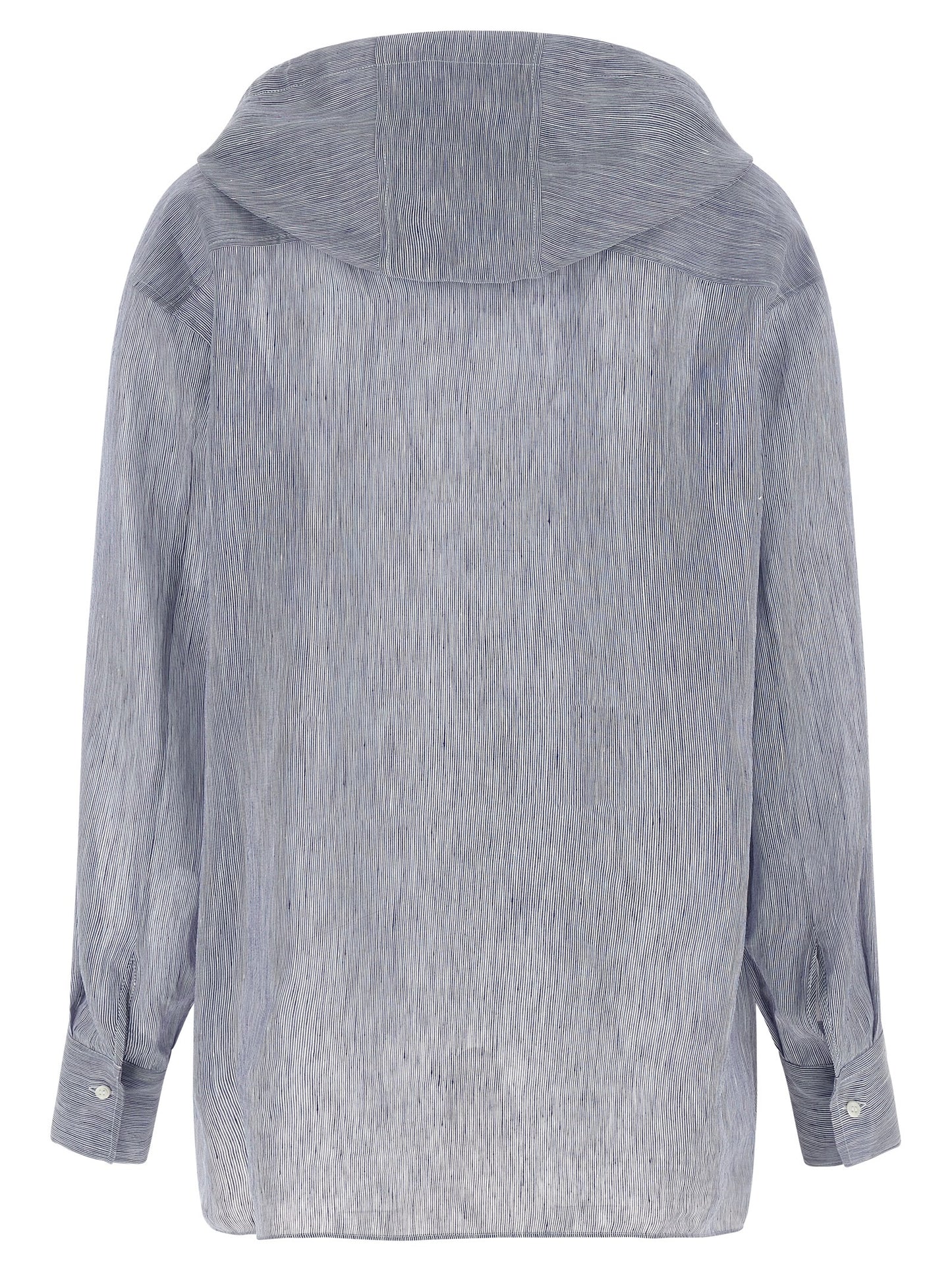 Blue Linen Blouse