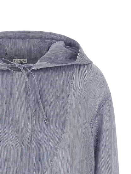 Blue Linen Blouse