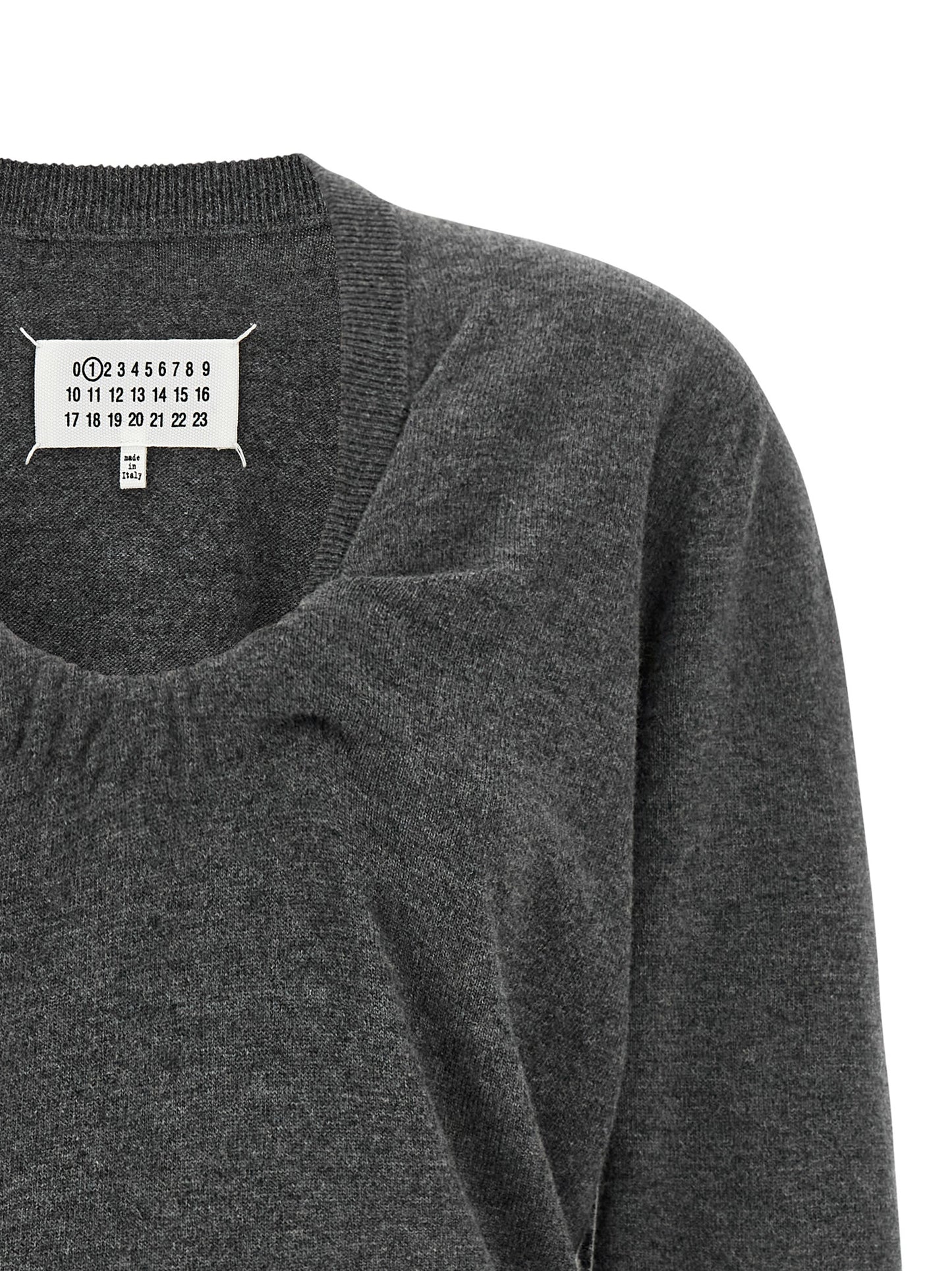 Gray Virgin Wool Cardigan