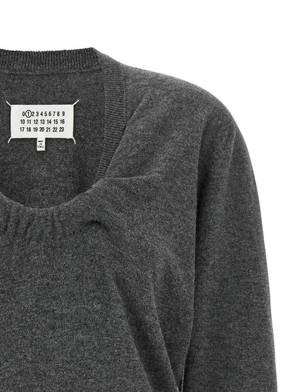 Gray Virgin Wool Cardigan