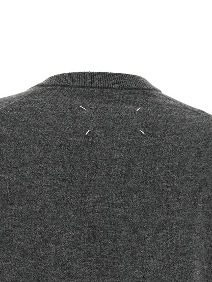 Gray Virgin Wool Cardigan
