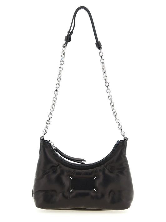Black Lamb Leather Crossbody Bag