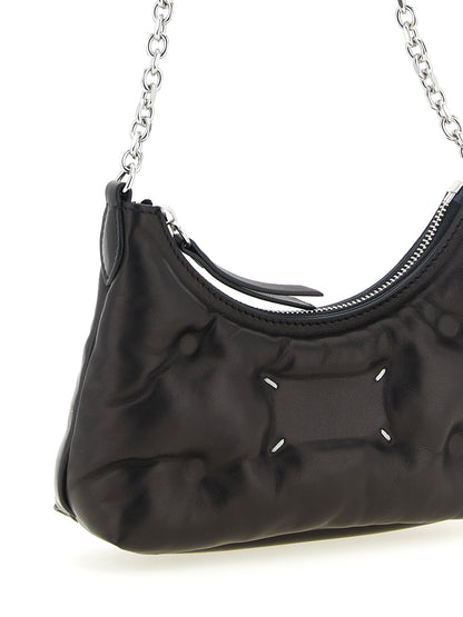 Black Lamb Leather Crossbody Bag