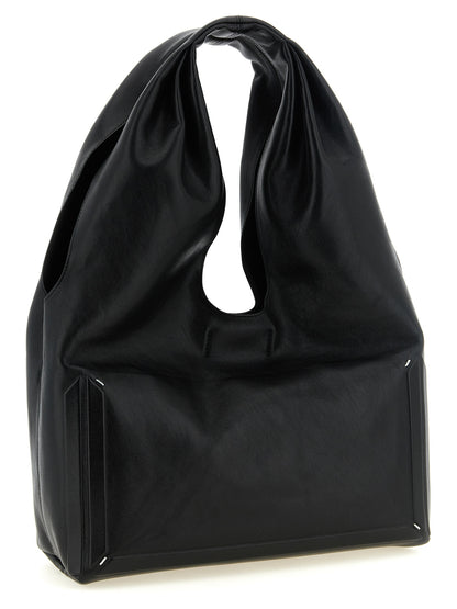 Black Lamb Leather Shoulder Bag