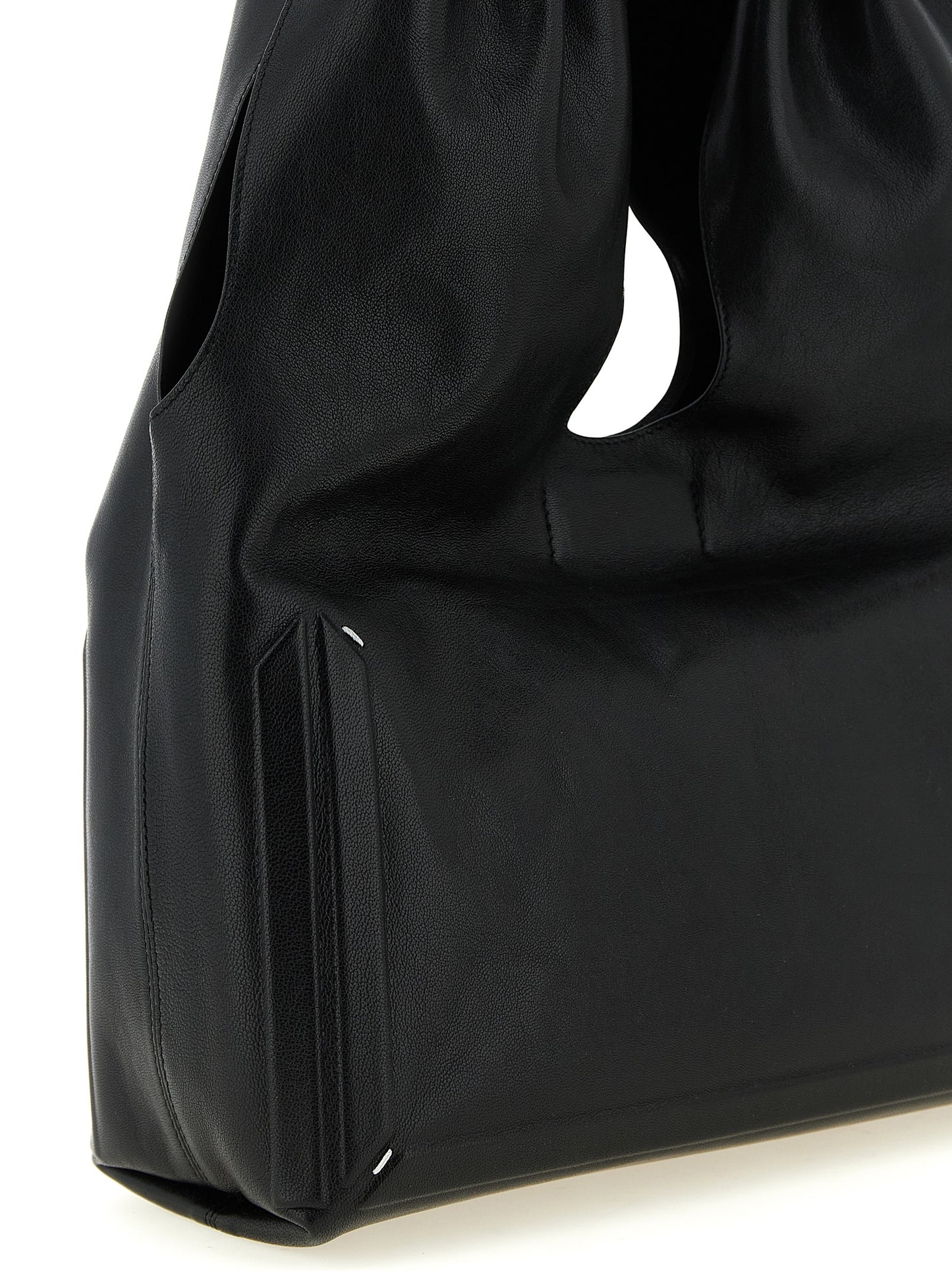 Black Lamb Leather Shoulder Bag