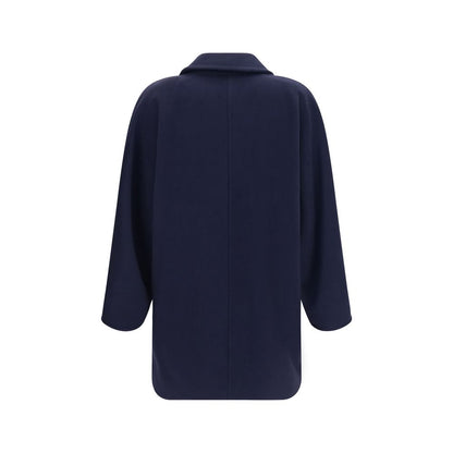 Blue Wool Oves Aries Full-Length Jacket