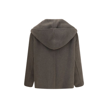 Bicolor Wool Oves Aries Full-Length Jacket
