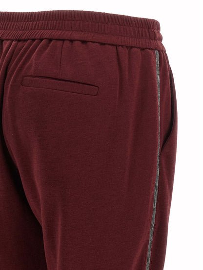 Bordeaux Cotton Joggers (Workout Pants)