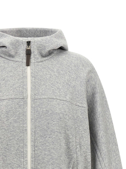 Gray Cotton Hoodie