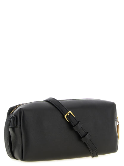 Black Calfskin Crossbody Bag