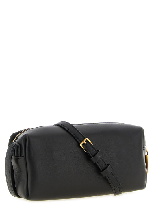 Black Calfskin Crossbody Bag