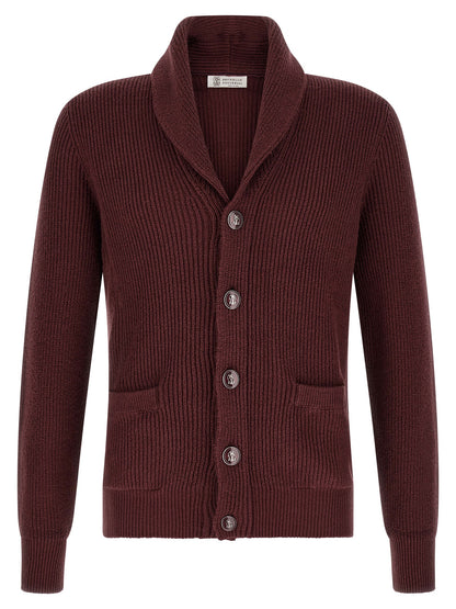 Bordeaux Cotton Cardigan