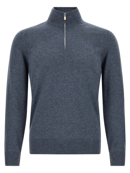 Blue Cashmere Cardigan